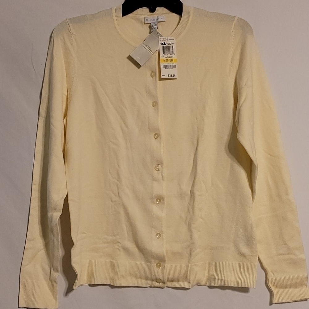 𝅺charter Club Long Sleeve Cardigan Sweater